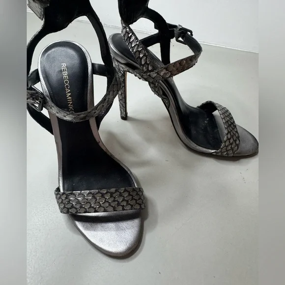 Elegant Silver Strappy Heels - Rebecca Minkoff - Size 7 - Picture 15 of 17